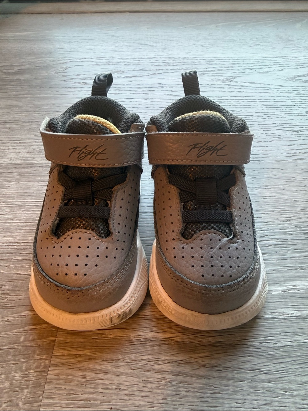 Kids' Toddler Grey Velcro Athletic Shoes